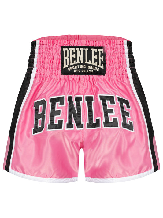 Pinke Muay Thai Shorts für Frauen mit super elastischem Bund für sicheren Halt