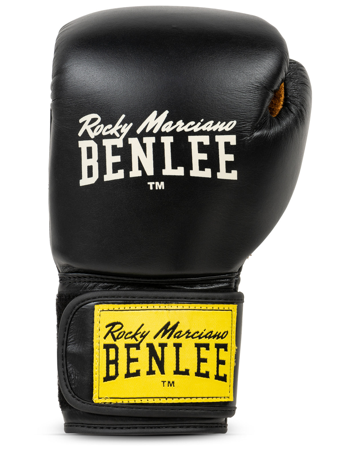 Nahaufnahme des edlen Leders und des Vintage-Looks der EVANS Boxhandschuhe