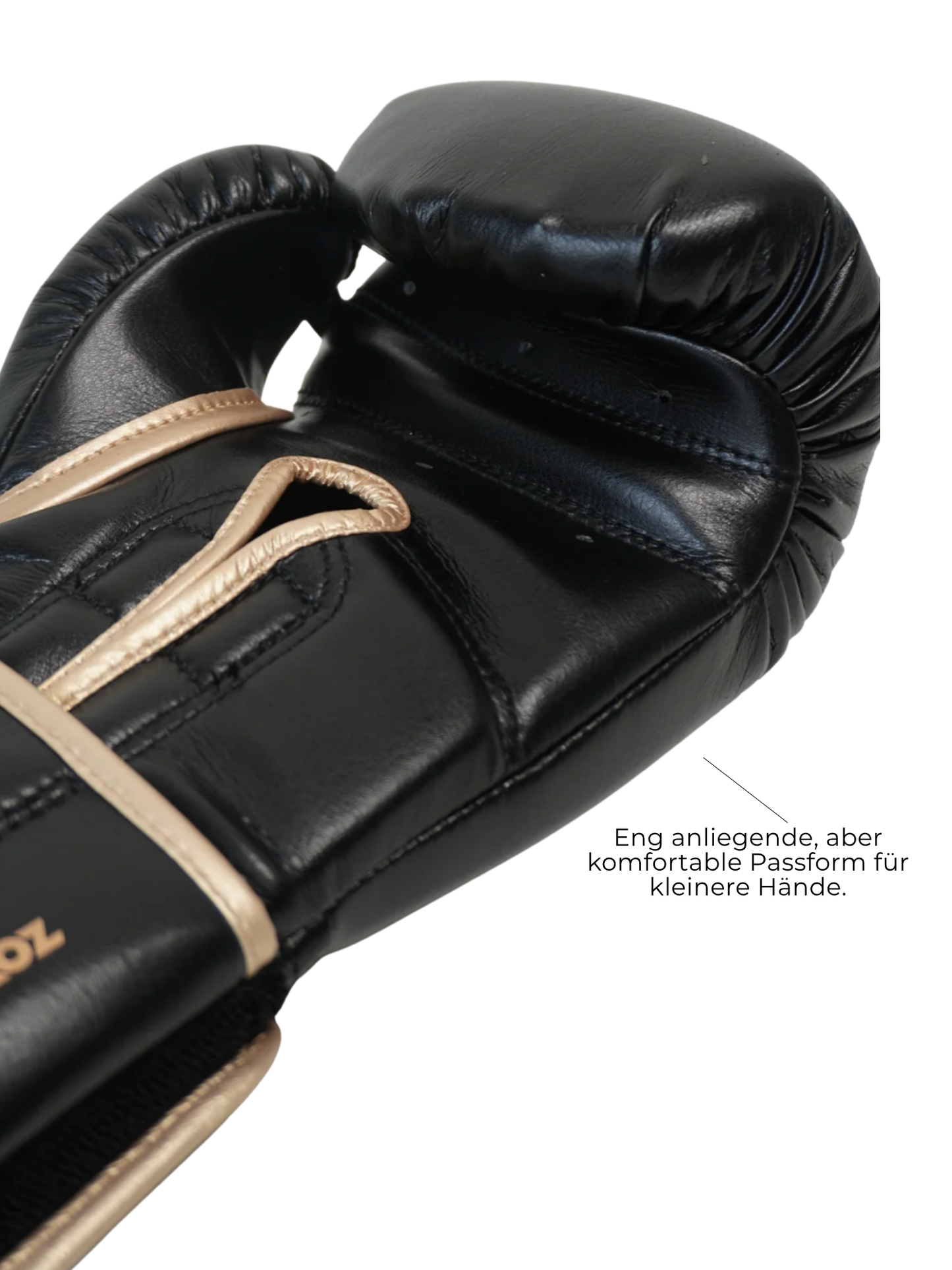 Athena Boxhandschuhe für Frauen (Schwarz/Gold)