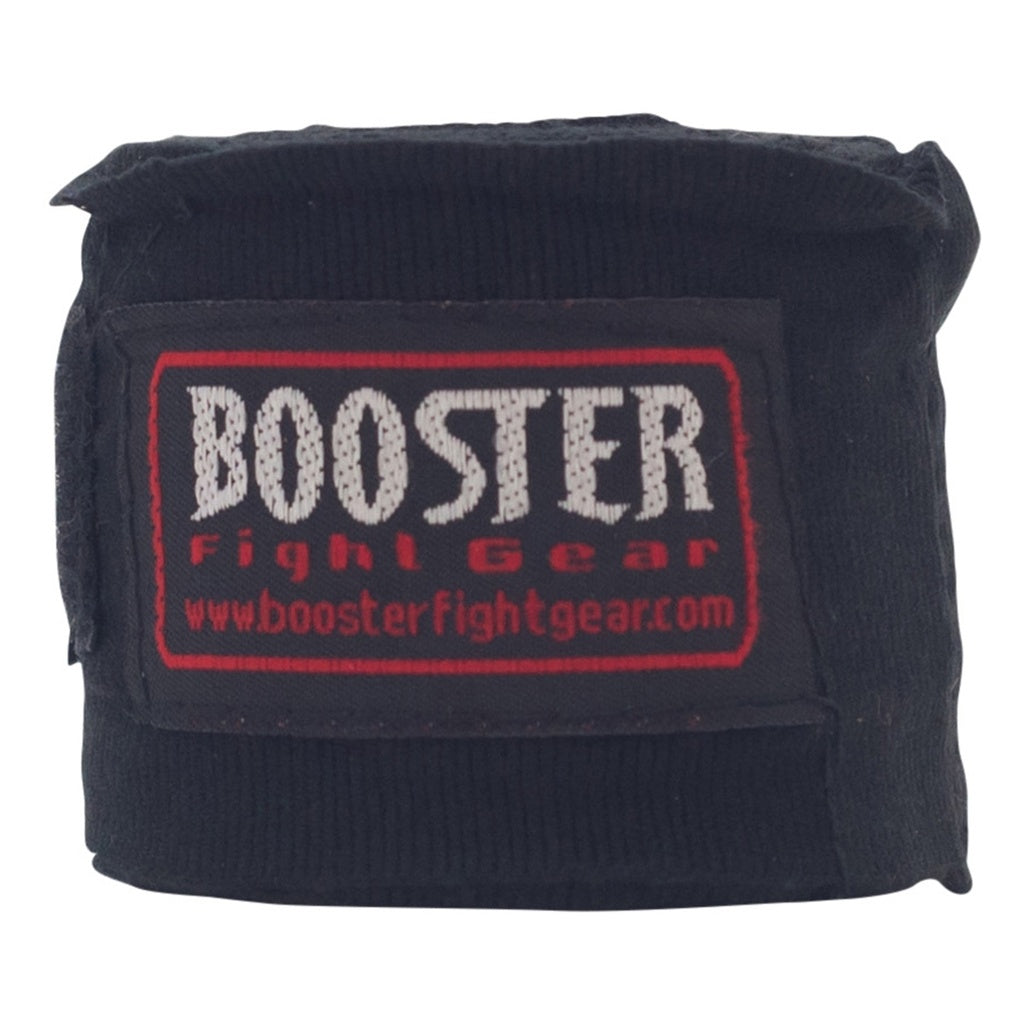 Schwarze Damen Handbandagen 4,5 Meter - aufgewickelt von Booster Fight Gear
