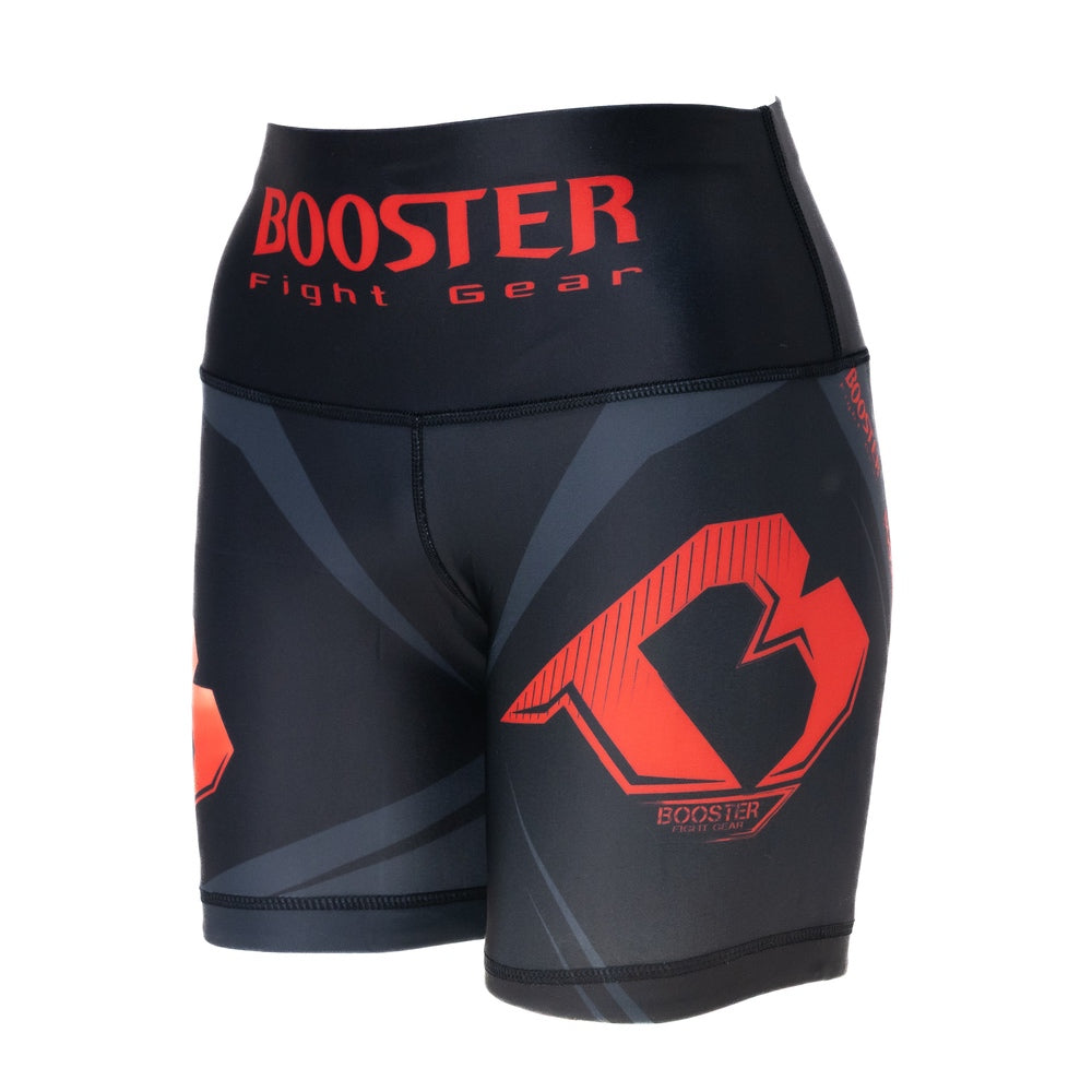 Booster | Challenge V2 Compression Shorts für Frauen (schwarz/rot)