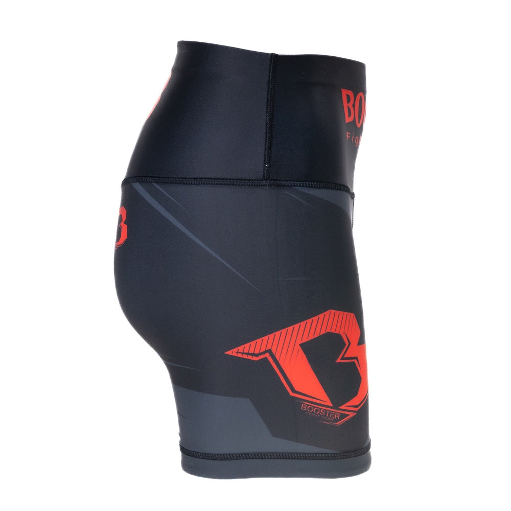 Booster | Challenge V2 Compression Shorts für Frauen (schwarz/rot)
