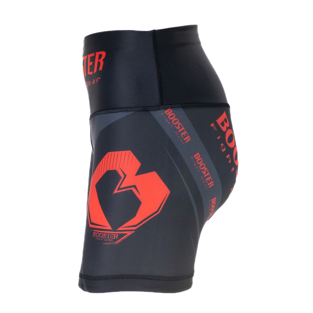 Booster | Challenge V2 Compression Shorts für Frauen (schwarz/rot)