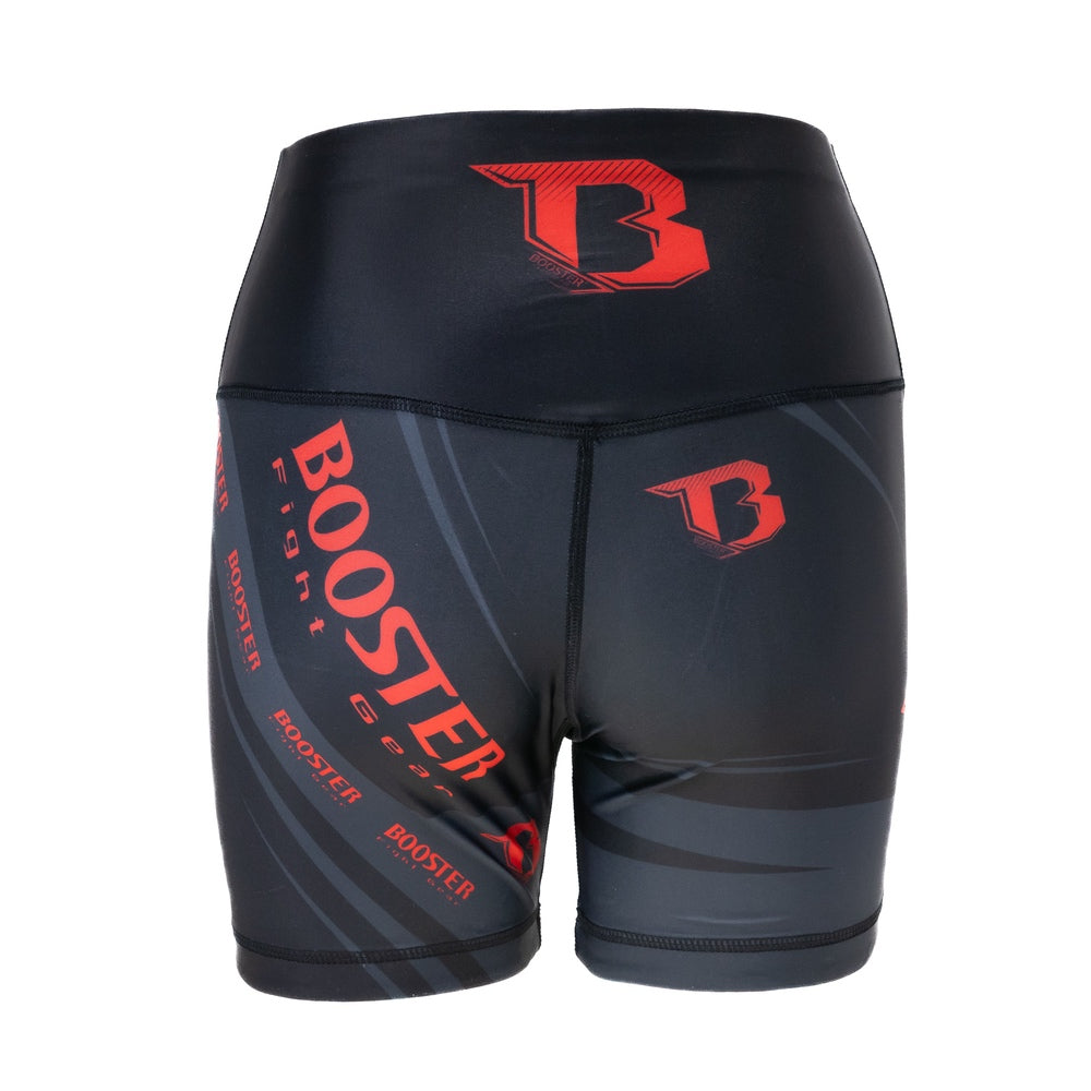 Booster | Challenge V2 Compression Shorts für Frauen (schwarz/rot)