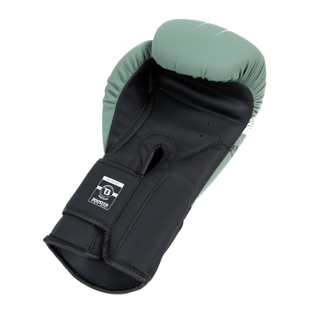 Innenhand der grünen Bangkok Series 3 Damen Boxhandschuhe mit Belüftungslöchern