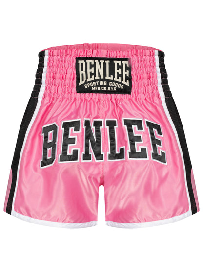 Pinke Muay Thai Shorts für Frauen mit super elastischem Bund für sicheren Halt