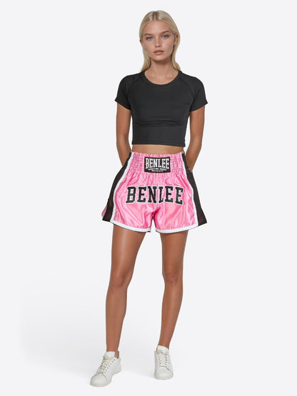 Satin-Hose DAGETT Pink, geeignet für Muay Thai Training und Wettkampf