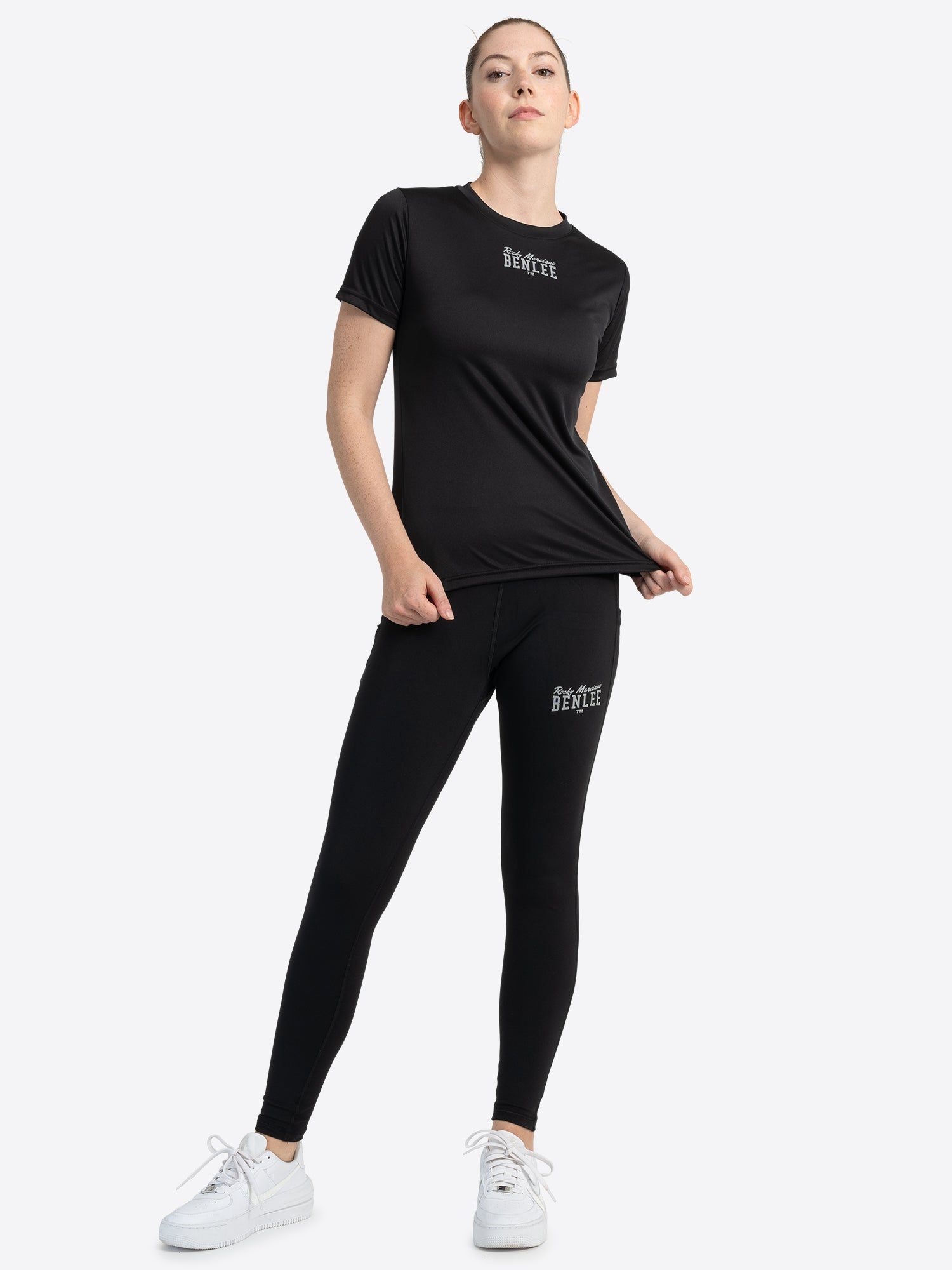 LINDSAY Frauen Funktionsshirt, gedrucktes Markenlogo auf der Vorderseite