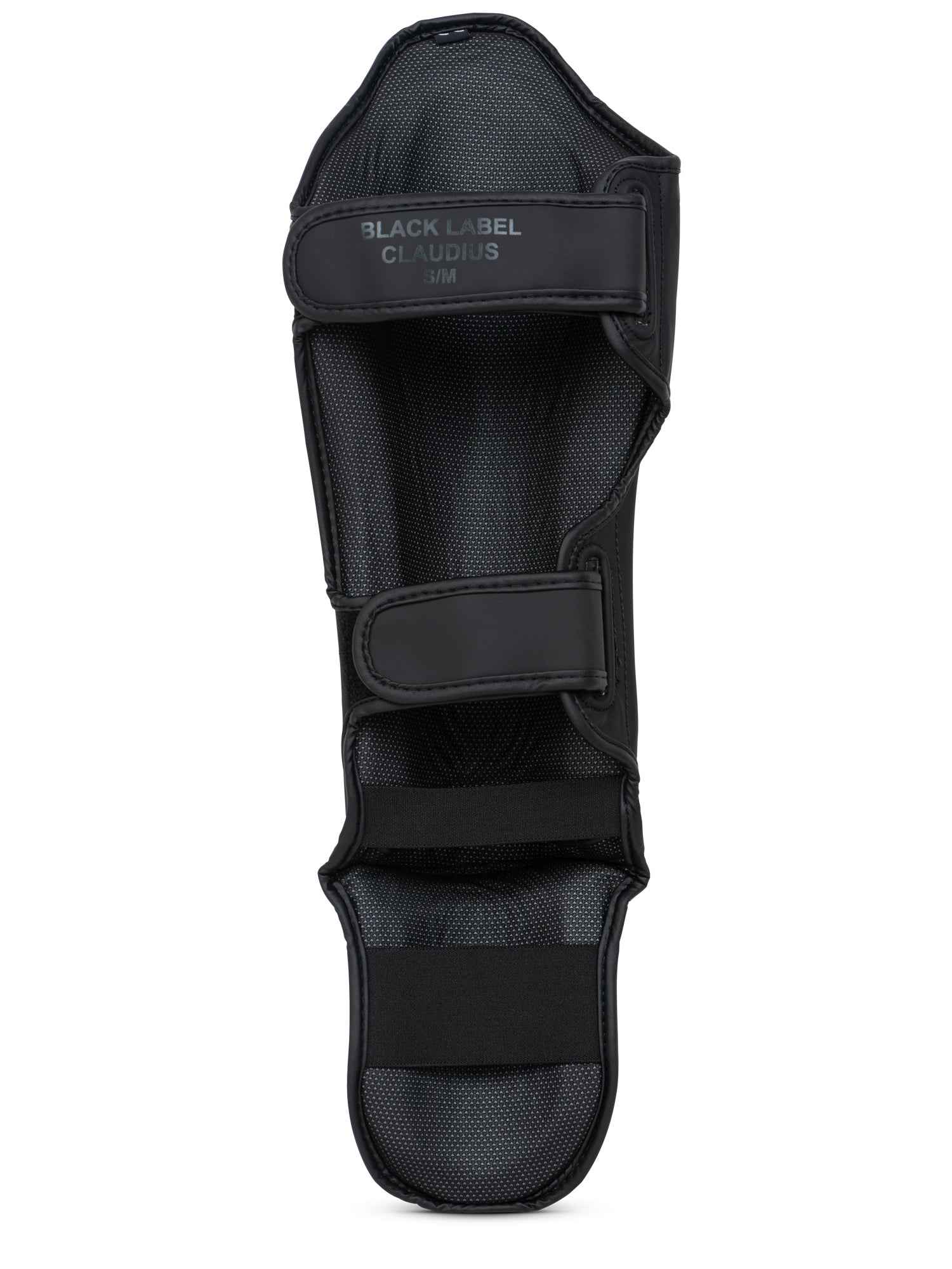 Rückansicht der CLAUDIUS Schienbeinschoner mit elastischer Schlaufe am Fuß