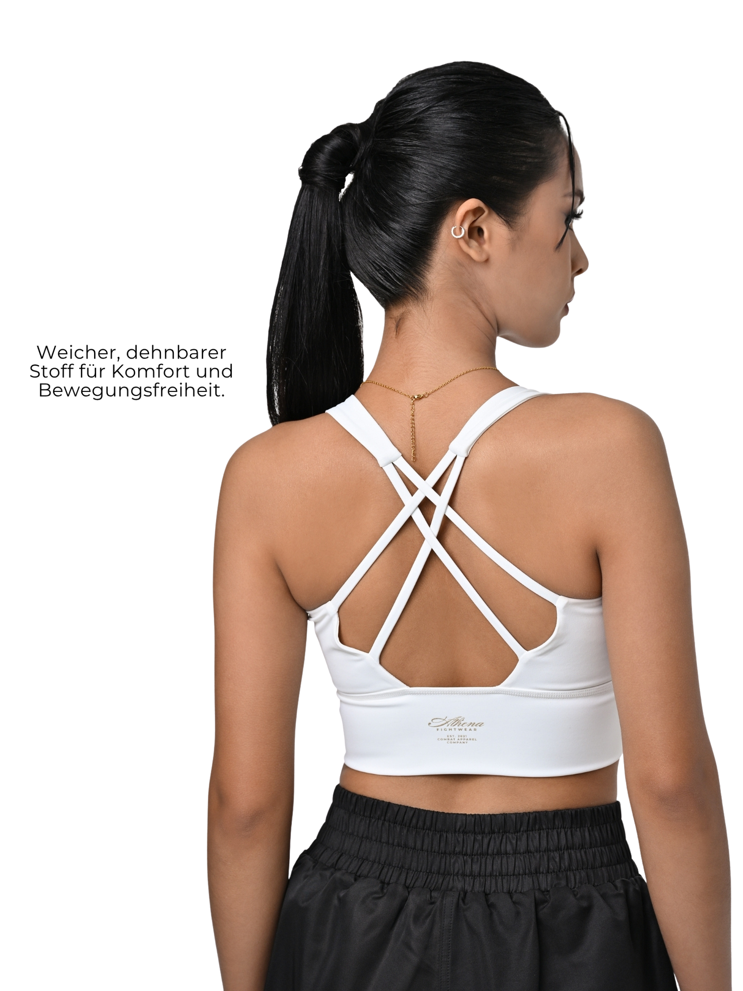 Athena Hera Crop Top für Frauen (Vintage White)