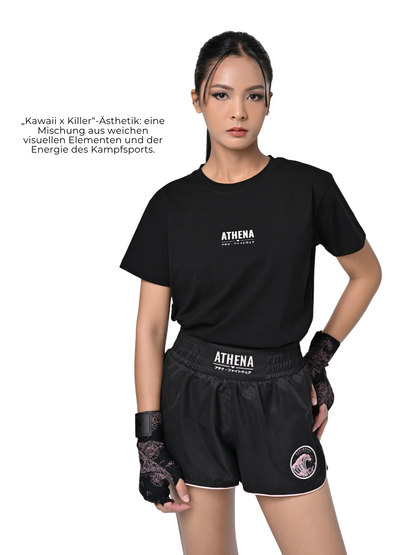 Athena Ryoko Graphic T-Shirt für Frauen (Black/Pink)
