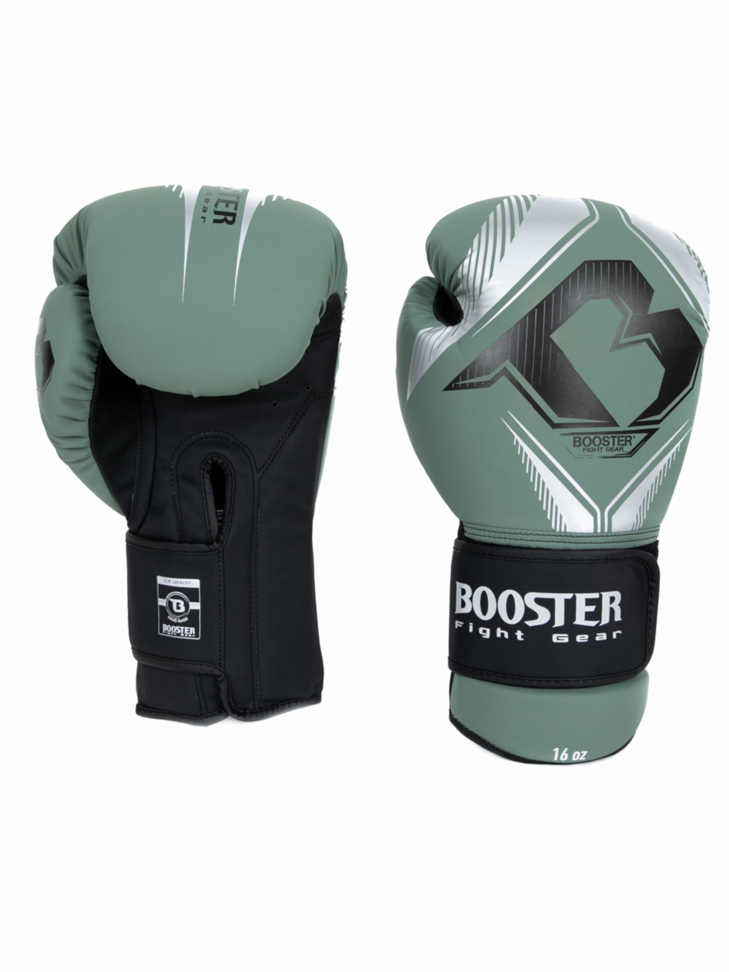 Grüne Bangkok Series 3 Damen Boxhandschuhe frontal auf hellem Hintergrund