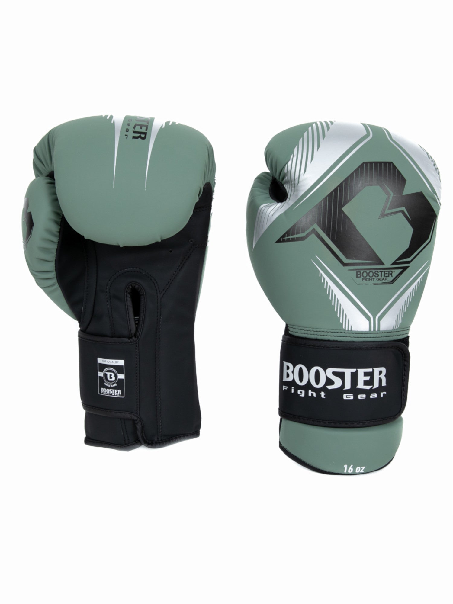 Grüne Bangkok Series 3 Damen Boxhandschuhe frontal auf hellem Hintergrund