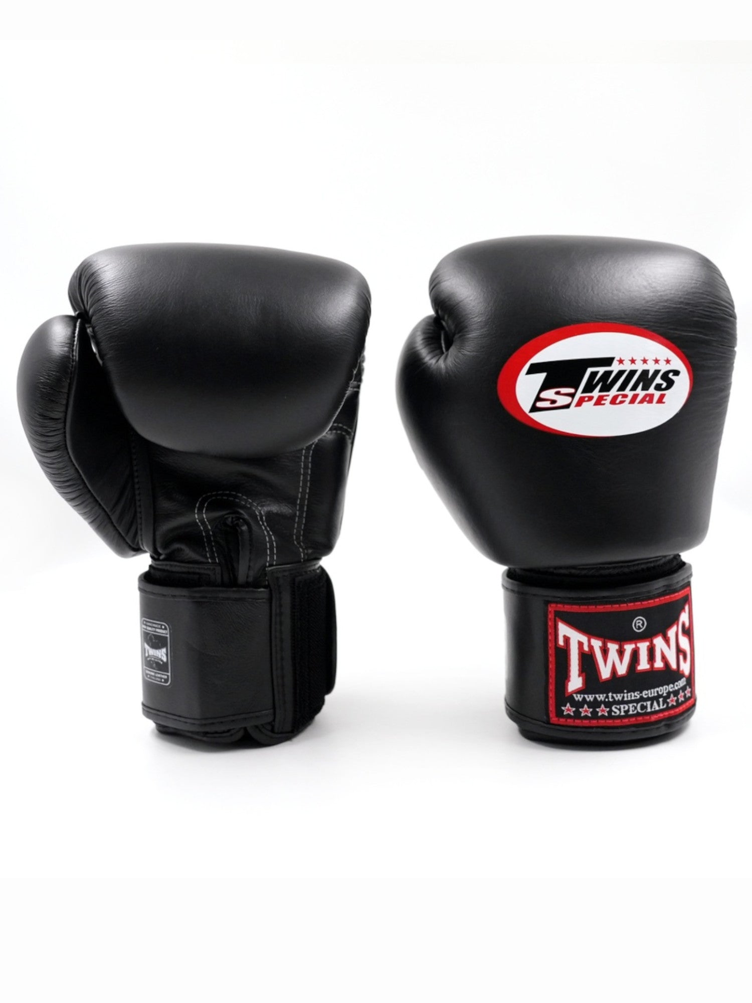 Schwarze Twins BGVL-3 Boxhandschuhe Damen – robustes Leder für intensives Training
