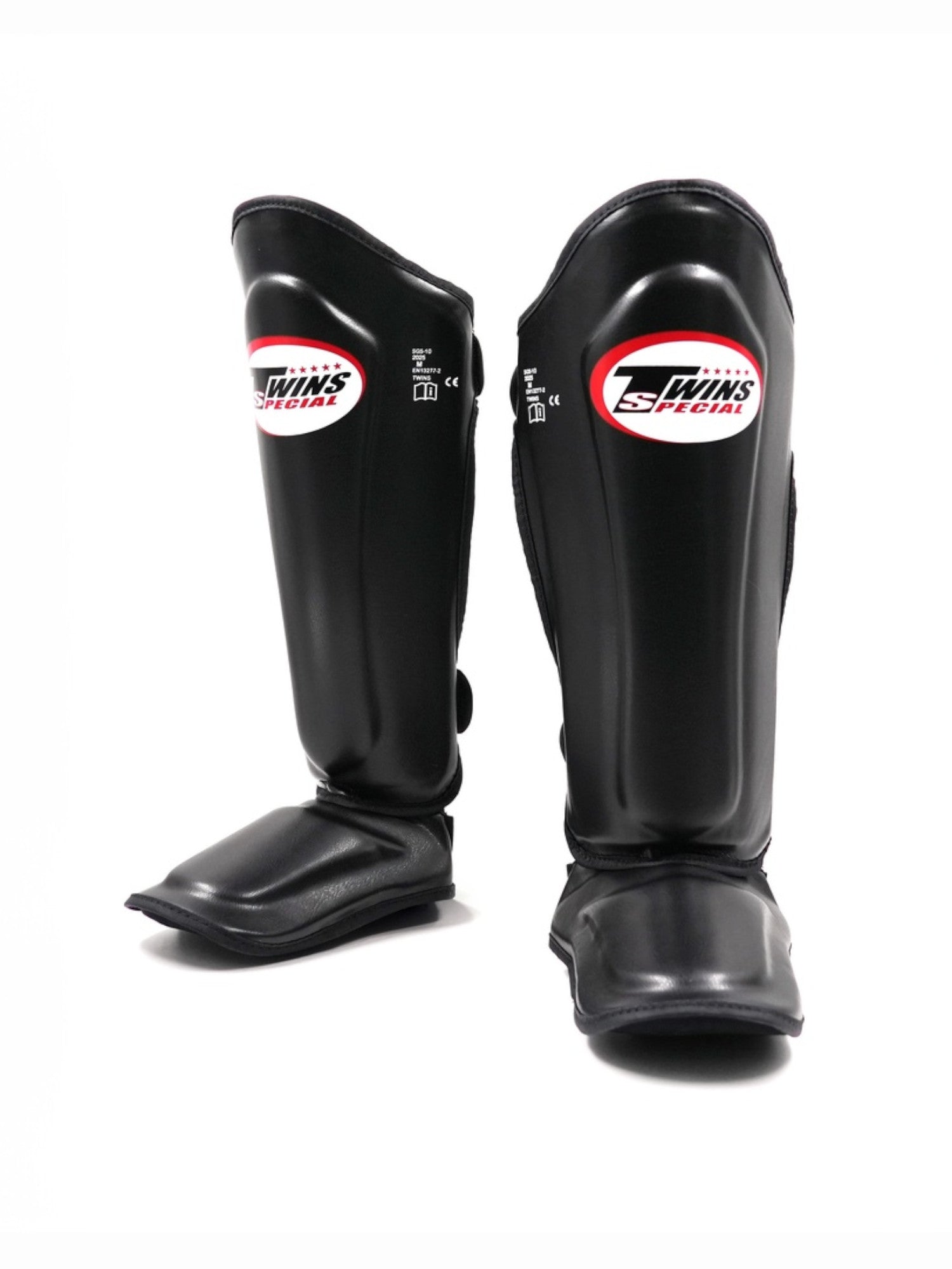 Schwarze Twins SGL-7 Schienbeinschoner Damen für Muay Thai und Kickboxen