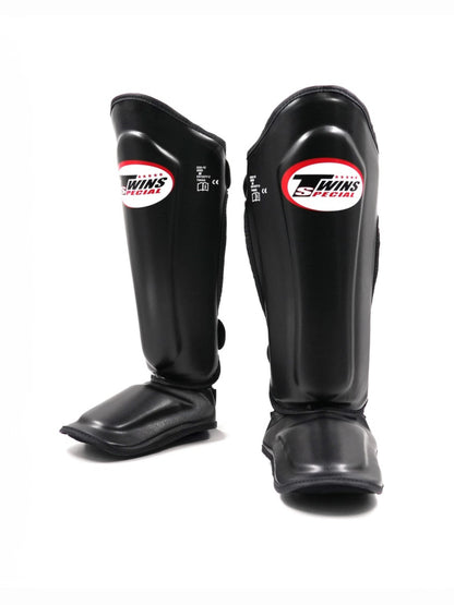 Schwarze Twins SGL-7 Schienbeinschoner Damen für Muay Thai und Kickboxen