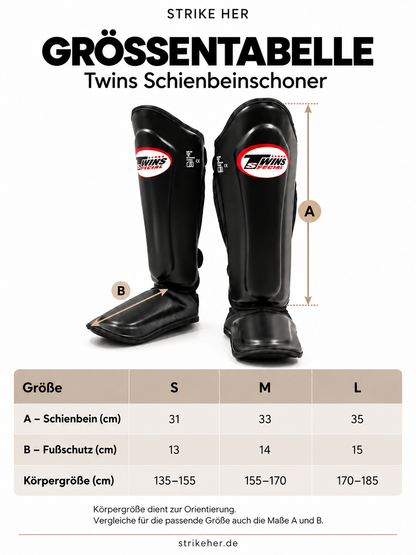 Twins Special | SGL 7 - Schienbeinschoner für Damen (schwarz)