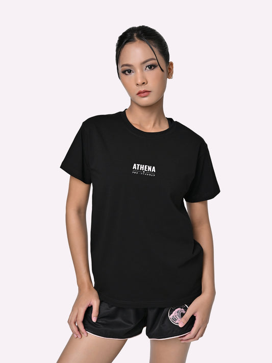 Athena Ryoko Graphic T-Shirt für Frauen (Black/Pink)