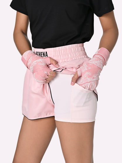 Athena Muay Thai Shorts für Frauen Ryoko (Pink/Black)