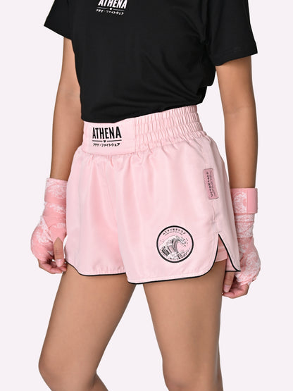 Athena Muay Thai Shorts für Frauen Ryoko (Pink/Black)