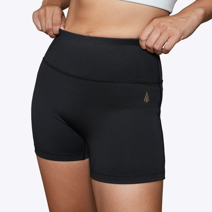 Muay Thai Shorts für Frauen mit hohem Taillenbund und weitem Beinschnitt für Kicks