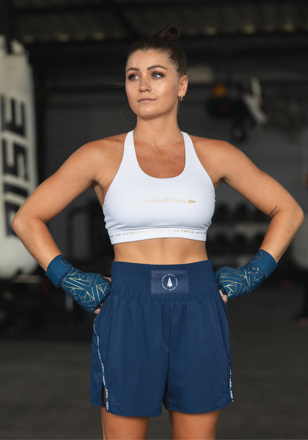 Weißer Sport-BH Damen aus weichem, atmungsaktivem Funktionsmaterial