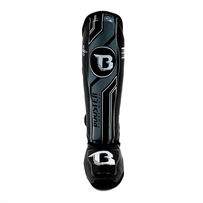 Anatomisch geformter Fußschutz der schwarz-grauen BSG V9 Damen Schienbeinschoner